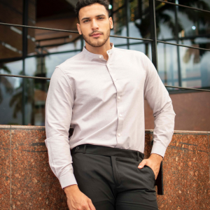 Camisa Manga Larga Rosa