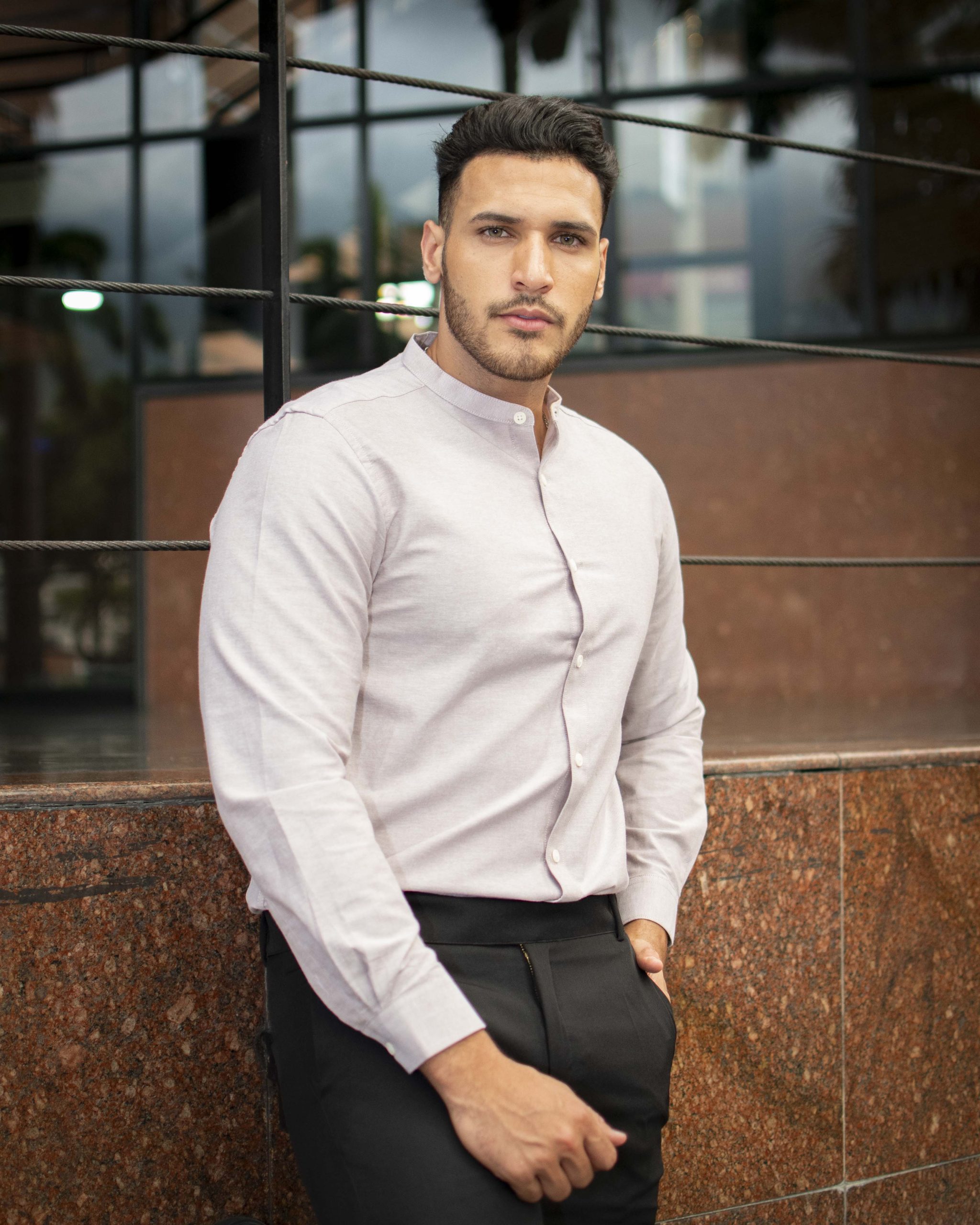 Camisa Manga Larga Rosa - Imagen 3